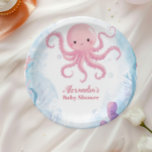 Plato De Papel Cute Under the Sea<br><div class="desc">Navegar en una aventura caprichosa en el océano con nuestra ballena acuarela bajo las placas de papel marino. Con un ilustracion sereno acuático de una ballena lúdica nadando a través de suaves olas oceánicas, rodeado de criaturas marinas como las estrellas de mar, los caballitos de mar y el coral, estos...</div>