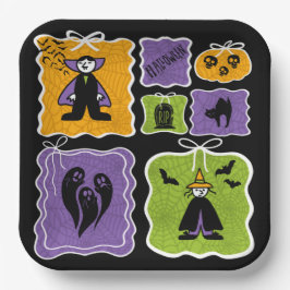 Plato De Papel Cute Vampire Coquette Halloween