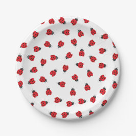 Plato De Papel Cutest Little Ladybug Kids Birday Fiesta