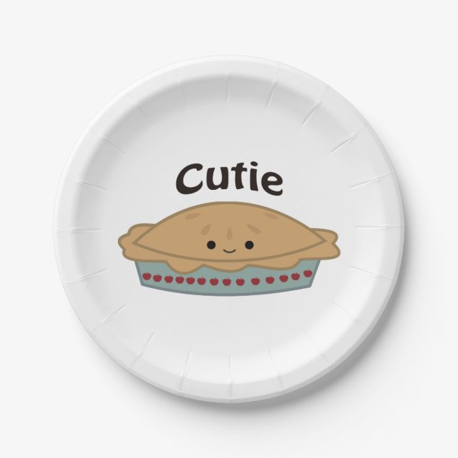 Plato De Papel Cutie Pie (Anverso)