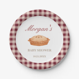 Plato De Papel Cutie Pie Baby Shower Placa de papel