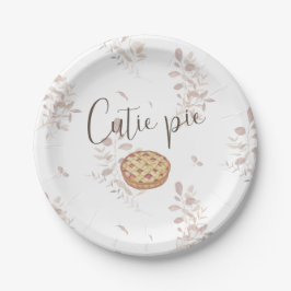 Plato De Papel Cutie Pie Placa de papel