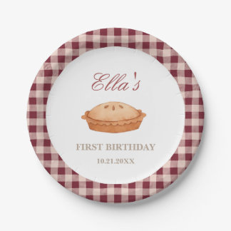 Plato De Papel Cutie Pie Placa de papel de cumpleaños