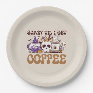 Plato De Papel Da miedo hasta que me dé café