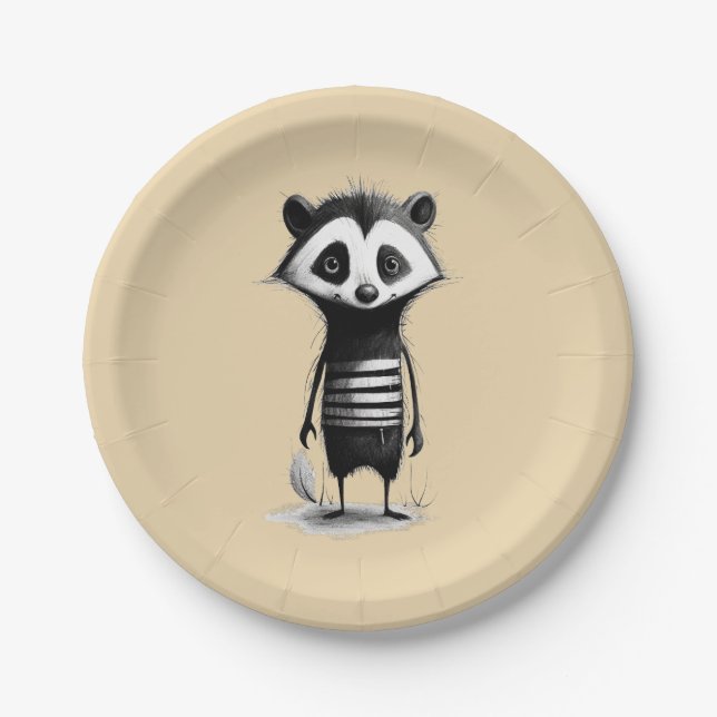 Plato De Papel Dachs badger (Anverso)