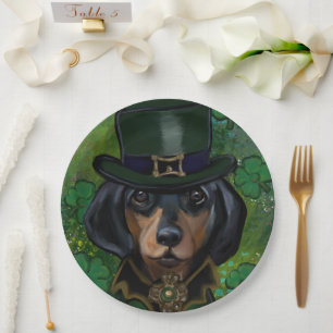 Plato De Papel Dachshund