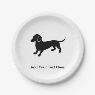 Plato De Papel Dachshund