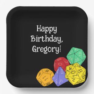 Plato De Papel Dados de juegos RPG, tablero, juegos de fantasía F