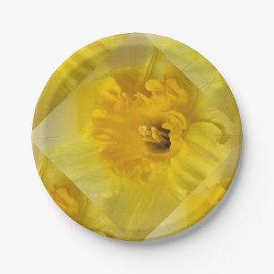 Plato De Papel daffodil amarillo