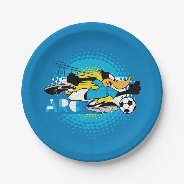 Plato De Papel DAFFY DUCK™ Team Argentina Soccer Graphic (Anverso)