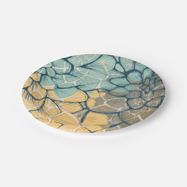 Plato De Papel Dahlia Dance I (Angular)