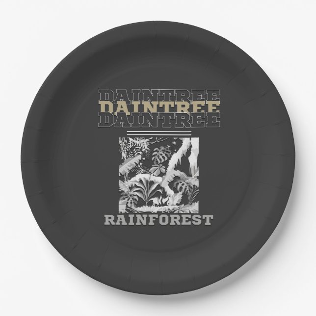 Plato De Papel Daintree Rainforest (Anverso)