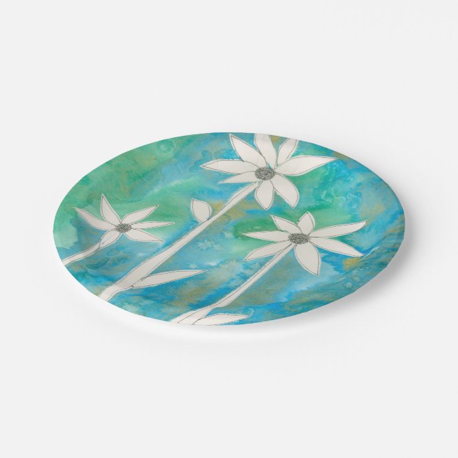 Plato De Papel Dainty Daisies I (Angular)