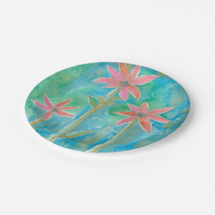 Plato De Papel Dainty Daisies III