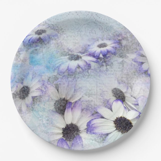 Plato De Papel Daisies (Anverso)