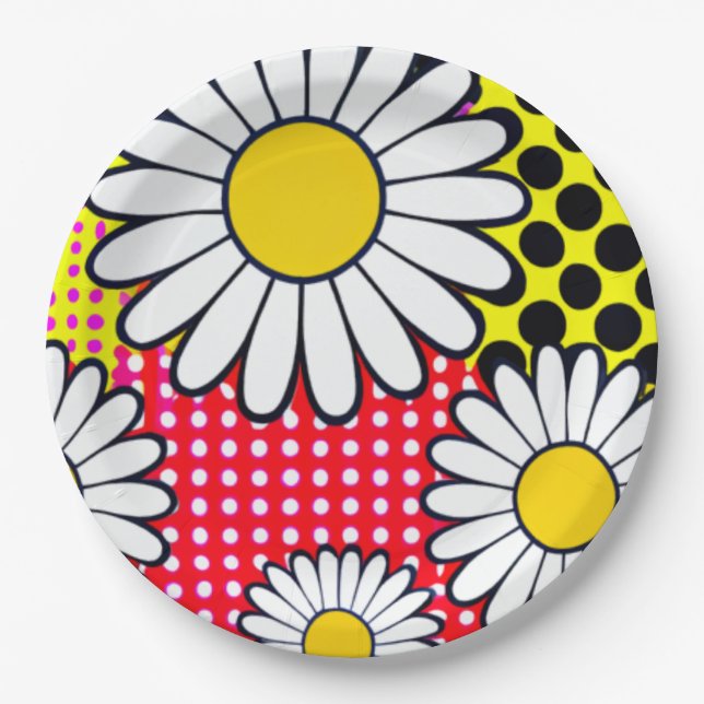 Plato De Papel Daisy Days (Anverso)