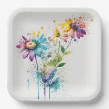 Daisy Spatter, colores vivos,