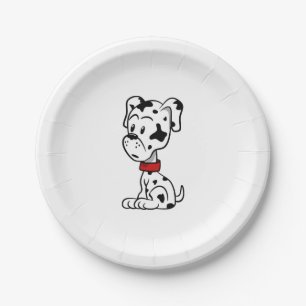 Plato De Papel Dalmatian Puppy