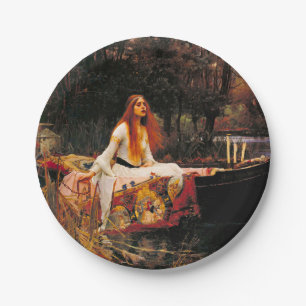 Plato De Papel Dama de Castillo de Shalott