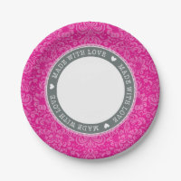 damasco de TABLA ESTILO hecho con rosa gris amor
