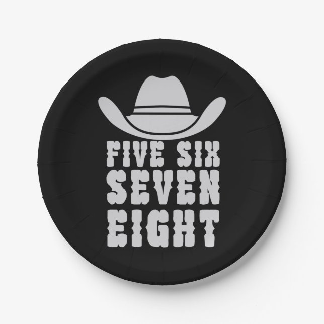 Plato De Papel Danceline Five Six Seven Eight (Anverso)