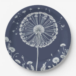 Plato De Papel Dandelion