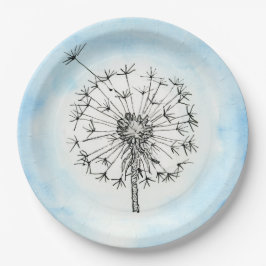 Plato De Papel Dandelion