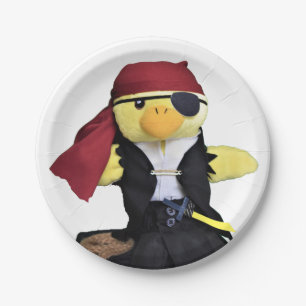 Plato De Papel Danny Duck el Pirata