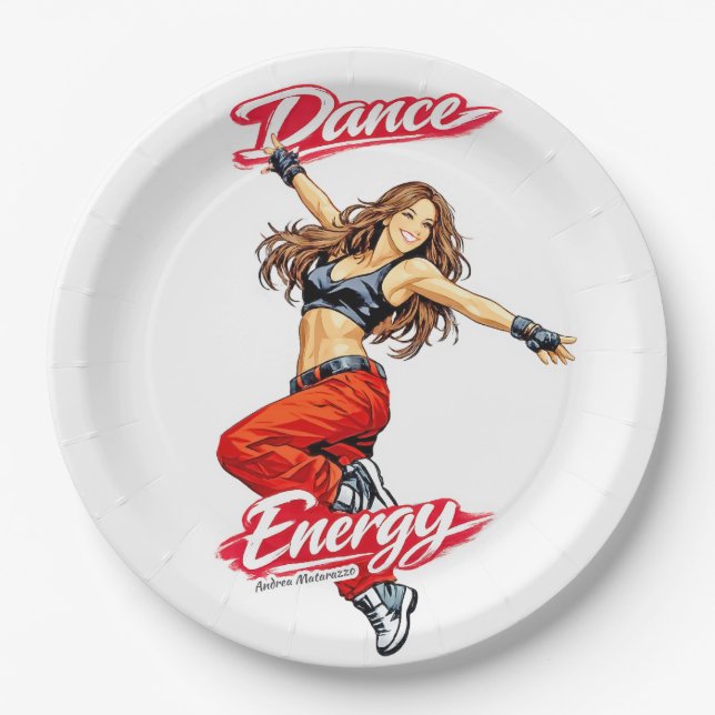 Plato De Papel Danza de Energía y Libertad (Anverso)