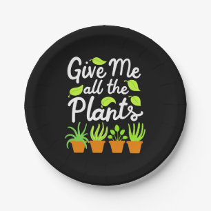 Plato De Papel Dar a Los Jardineros Todas Las Plantas