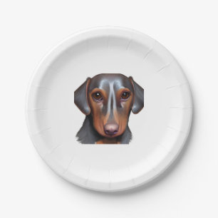 Plato De Papel Darling Dachshund