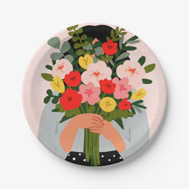 Plato De Papel Darling Valentine II (Anverso)