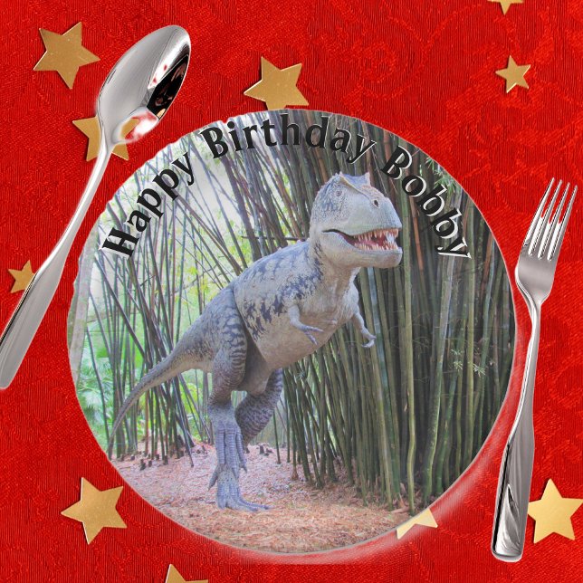 Plato De Papel Daspletosaur - Placas de papel de cumpleaños de di (Subido por el creador)
