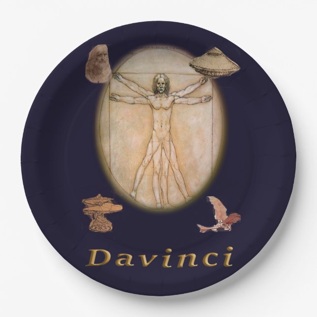Plato De Papel Davinci (Anverso)