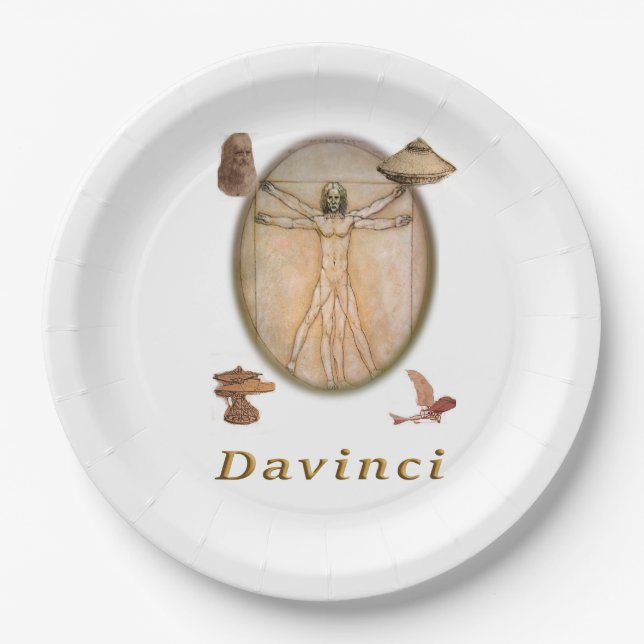 Plato De Papel Davinci (Anverso)
