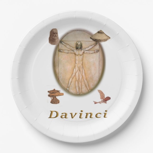Plato De Papel Davinci (Anverso)