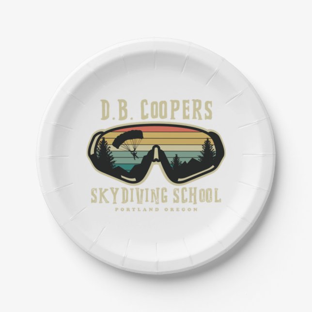 Plato De Papel DB coopers skydiving school Portland oregon  (Anverso)