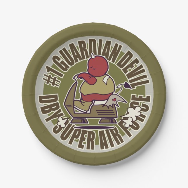 Plato De Papel DBY Super Air Force Camp (Anverso)