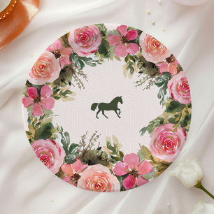 Plato De Papel De camino al Altar Kentucky Derby Bridal Shower