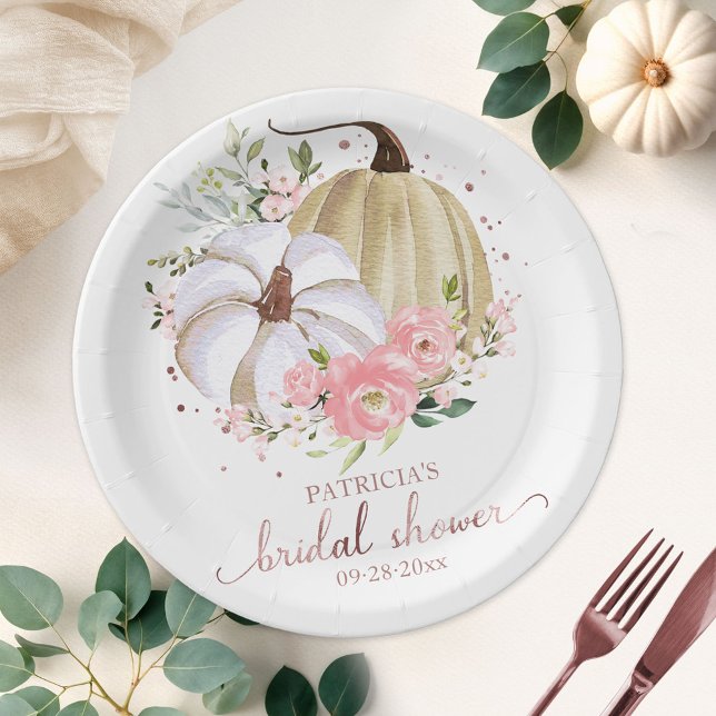 Plato de Papel de Ducha de Novia de Otoño de Calab (Subido por el creador)