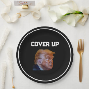 Plato De Papel De Encubrimiento De Trump