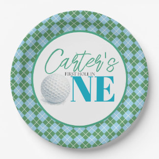Plato de papel de golf personalizado para el prime