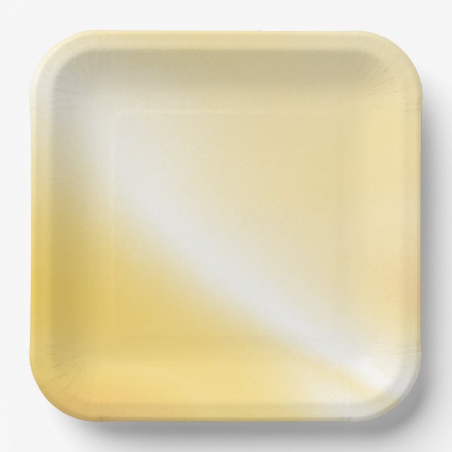 Plato de papel de impresión ámbar suave (Anverso)