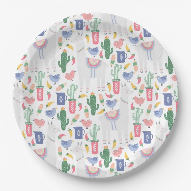 Plato de papel de la colección Oh, Llama Llama (Anverso)