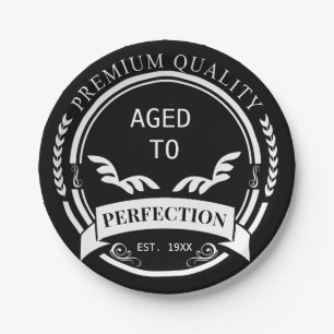 Plato De Papel De la edad a la perfección