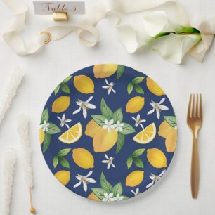 Plato de papel de limón de Amalfi