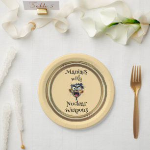 Plato de papel de locos