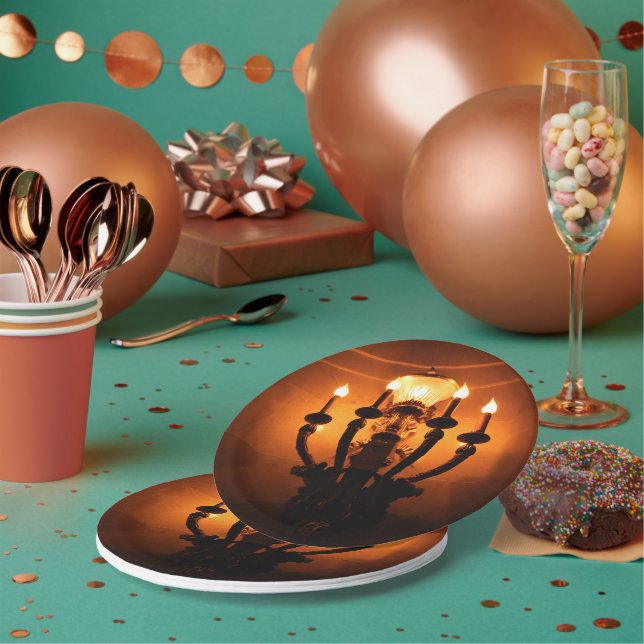 Plato de papel de luz antiguo (Multi)