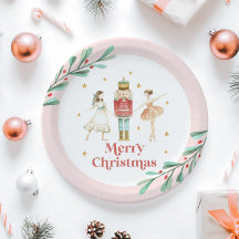 Plato de Papel de Navidad del Ballet de Invierno d