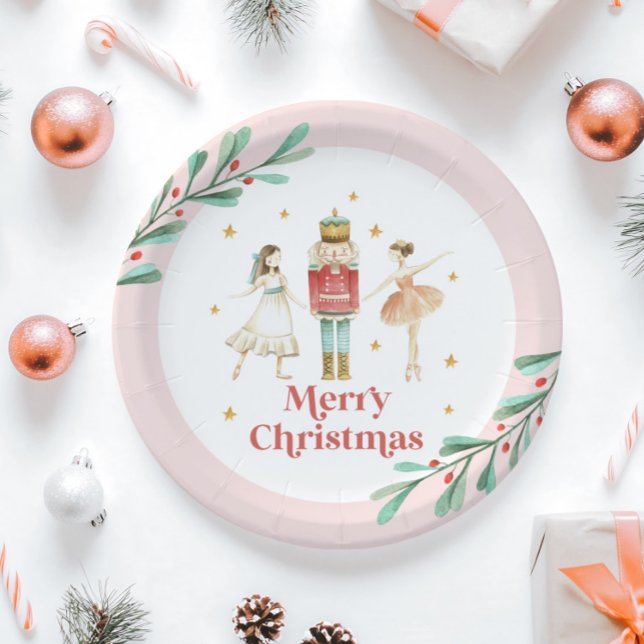 Plato de Papel de Navidad del Ballet de Invierno d (Subido por el creador)